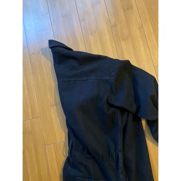 Revolve Lovers and Friends Black Denim Zip up Romper Black - No Belt - Small - Picture 5 of 5